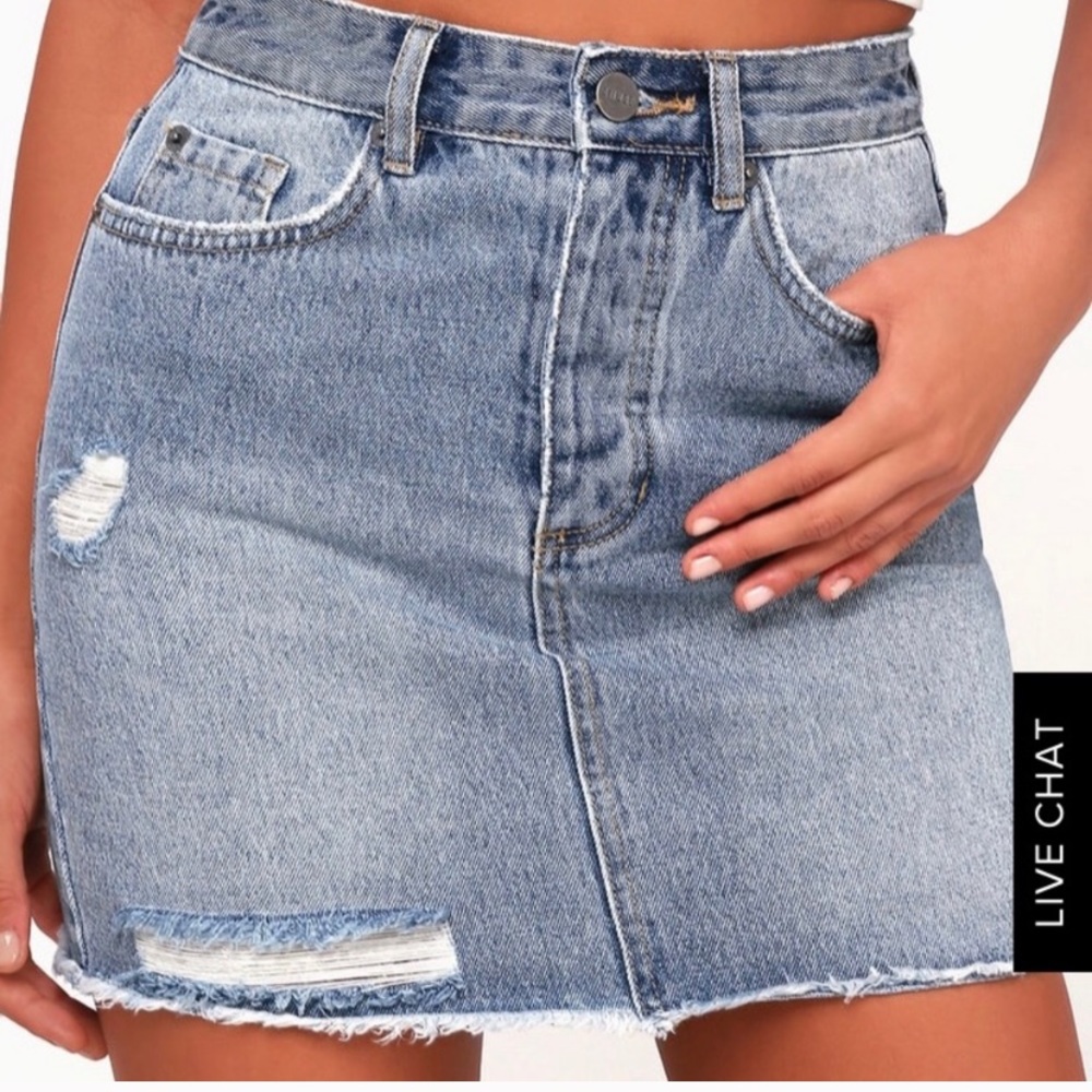 Amuse Society XS Denim Skirt